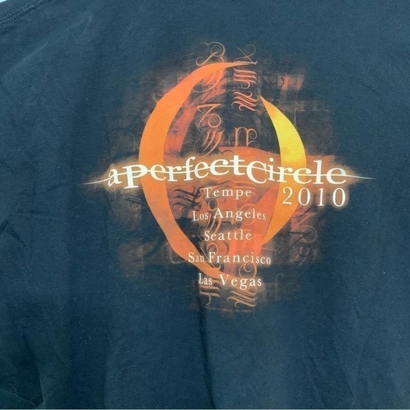 2010 A Perfect Circle Mer De Noms Tour Concert T-shirt - Picture 4 of 6